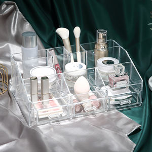 אקריליק איפור ארגונית למקרה קוסמטי מברשות שפתון צלליות פלסטיק שידת איפור אחסון ארגונית box - Product Image 4