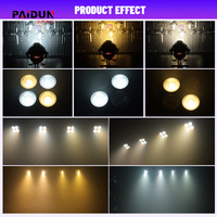 Paquete de 8 Luces LED Par COB de 200W, Cuatro Ojos, Blanco Cálido, con Control DMX512, Clasificación IP33, Carcasa de Aluminio Fundido, para DJ