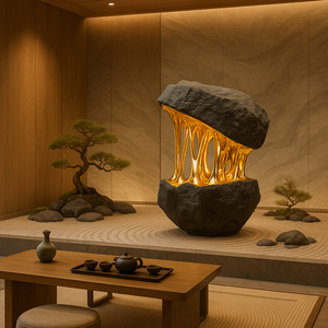 Изготовленная на заказ роскошная скульптура из стекловолокна с золотым покрытием, современное искусство для лобби отелей и коммерческих пространств, высококачественное украшение - Product Image 3