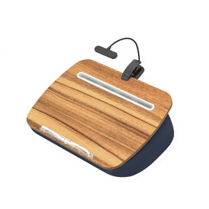 โต๊ะหนังสือทำจากไม้แบบพกพาพับได้ปรับความสูงได้พร้อมคลิปหนีบโคมไฟตั้งโต๊ะสำหรับแท็บเล็ต - Product Image 4