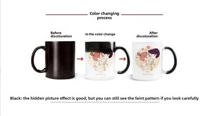 Sáng tạo tráng <span class=keywords><strong>Mug</strong></span> gốm thiết kế hiện đại màu sắc thay đổi cốc nước biểu tượng truyền nhiệt trở lại trường học quảng cáo quà tặng cho bán buôn - Product Image 2