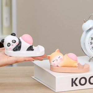 <b>Cute</b> Phone Stand Cartoon Animal <b>Doll</b> With Bouncy Butt Desk Decor For Home Office Gift - Product Image 2
