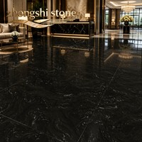 Granite noir universel importé de qualité supérieure, également appelé Granite noir cosmique / Granite noir titane, roche ignée naturelle rare