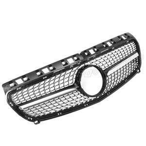 กระจังหน้ารถยนต์ทรงเพชร/GTR สำหรับ Mercedes Benz W176 รุ่น A-Class A200 A250 A45 AMG ปี 2013-2018 กระจังหน้าแบบรถแข่ง - Product Image 3