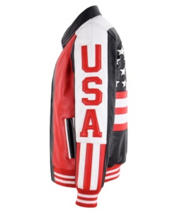 Veste pour homme en cuir Nappa noir et rouge 100% véritable, sur mesure, marque privée, OEM, vente en gros, style streetwear de luxe - Product Image 3