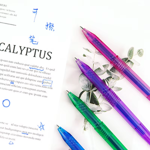 Dapat disesuaikan 0.5mm biru panas sensitif plastik Gel tinta pena ajaib dihapus bisa dihapus promosi sekolah kantor mewarnai NANMU - Product Image 2