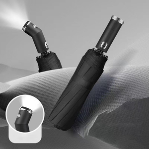 WSY9475 moda resistente paraguas grande promoción Auto abierto grande Uv doble capa tela a prueba de viento LED linterna paraguas - Product Image 2