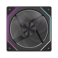 Ventilateur de refroidissement CPU Wanmsile PRISM5 120 mm à roulement fluide PWM RGB, design miroir infini, débit d'air élevé, fonctionnement silencieux pour PC de jeu