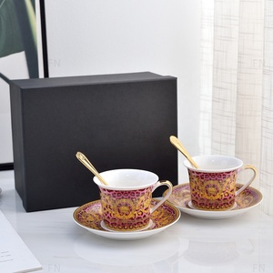 Best Selling New Design Western European Luxury Flare Mouth Bone China Coffee <b>Cup</b> and Ceramic <b>Tea</b> <b>Set</b> - Product Image 3