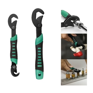 Juego de llaves de tubo de aleación de acero al carbono autoblocante ajustable Universal grande abierto para lavabo de baño Industrial OEM Métrico - Product Image 6