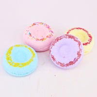 Bombes de bain bio faites à la main pour enfants Bain spa de luxe à beignets pour bombe Aromathérapie relaxante Bain moussant pétillant Vente en gros