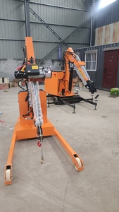 Mini-grue rotative électrique autopropulsée bibo, machine de levage hydraulique mobile portable - Product Image 3