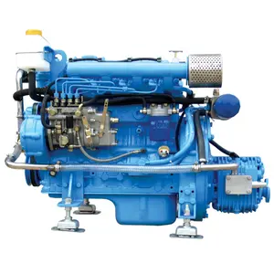 Marine Diesel Engine TDME-490 4 cylinder 58HP Power with boat Gearbox TD025