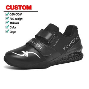 OEM logotipo personalizado zapatos de levantamiento de pesas punta más ancha material superior sintético Squat gimnasio <span class=keywords><strong>zapatillas</strong></span> hechas en China - Product Image 1