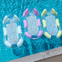 Chaise longue aquatique rétro en maille, modèle gonflable 160, ovale, blanc pailleté, pour fête au bord de la piscine, de l'usine de jouets aquatiques transfrontalière de Yiwu