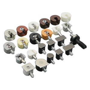 2026 Modern Bedroom & Hotel Use Glass Cabinet Shelf Support Holder <b>Removable</b> Hidden Connector Hardware - Product Image 6