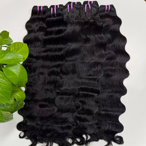 Lot de 3 extensions de <span class=keywords><strong>cheveux</strong></span> humains Remy non traités, qualité 10A, ondulation profonde, avec closure, vente en gros à prix abordable - Product Image 3