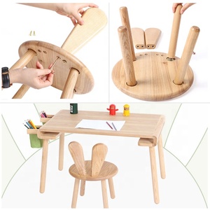 Piccola sedia di coniglio in legno robusta per bambini all'ingrosso - Product Image 2