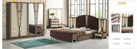 Meubles de chambre à coucher en bois massif extensibles de style classique turc de luxe, adaptés aux appartements, tailles personnalisables, ensemble de chambre à coucher de qualité supérieure