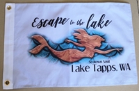 Pas cher de haute qualité résister au vent extérieur robuste Double face 100% Polyester campagne logo imprimé personnalisé drapeaux de bateau de pêche