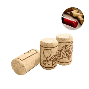 Custom Bottles Agglomerated Wine Cork Stopper