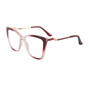 Monturas de gafas TR90 de ojo de gato único para mujer, gafas transparentes de gran tamaño a la moda para mujer, montura óptica, gafas 2024 - Product Image 3