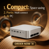 Mini PC OpenClaw AI con Intel Core Ultra X9 388H, CPU de 16 Núcleos y 16 Subprocesos, Frecuencia de 5.1GHz, 2x DDR5 RAM, Sistema Operativo Win11