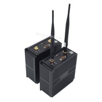 Radio maillée aérienne SDR FHSS haute puissance 40 Watts pour drone, liaison de données sans fil, nœud de réseau mobile MANET avec interface IP RS232