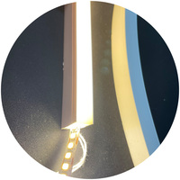 Tube en silicone diffuseur de profil plat blanc 8MM 10MM pour bande LED, LED néon latérale PCB 1018 10x18mm