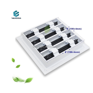 Grille de ventilation moderne 8x8, diffuseur linéaire en alliage d'aluminium <span class=keywords><strong>blanc</strong></span> décoratif, registres et grilles modernes pour la climatisation - Product Image 6