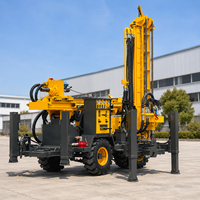 Machine de forage mobile de qualité industrielle, entièrement hydraulique, avec moteur diesel, pour puits d'eau, foreuse pneumatique portable