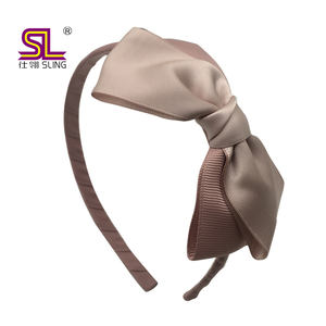 Diademas de cinta de grogrén con diadema con lazo de flores coloridas - Product Image 1