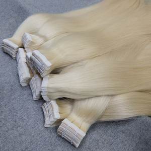 Proveedor de Vietnam Cabello humano natural virgen de alta calidad Personalizar cinta dibujada doble en extensión de cabello humano - Product Image 3