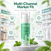 Dentifrice personnalisé à la menthe verte naturelle, enrichi en xylitol, pour une protection quotidienne douce contre la plaque dentaire – Soin buccal OEM