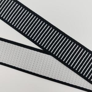 Cinta Elástica Personalizada con Logotipo, Diseño Libre, Cinta de Nylon de 40-50mm, Banda Elástica con Rayas Negras para Ropa - Product Image 4