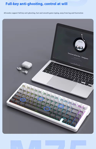 Clavier mécanique personnalisé M75, 5000 mAh, sans fil, trois modes, structure GASKET, TKL, échangeable à chaud, rétroéclairage RVB - Product Image 5
