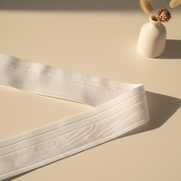 Bande élastique en maille jacquard pliable Aoya, en mélange de nylon et élasthanne de qualité supérieure, à largeur personnalisable, pour vêtements, performance d'élite