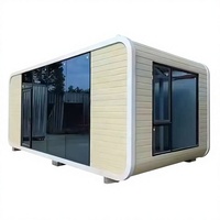 Mini-capsule spatiale préfabriquée, maison mobile étanche, cabane mobile pour ferme, parc, cour.