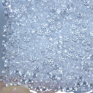 Redleaf gros 3A couleur blanche zircon rond 0.8mm-2mm pierres précieuses en vrac petit zircon cubique synthétique - Product Image 4