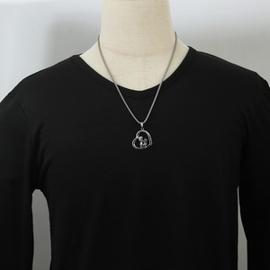 yunnique Stainless Steel Heart Pendant Necklace Unisex Gift Jewelry 23046 - Product Image 3