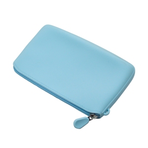 Pochette de maquillage imperméable personnalisée avec logo imprimé, trousse de toilette portable, sacs de beauté en silicone pour porte-monnaie - Product Image 2