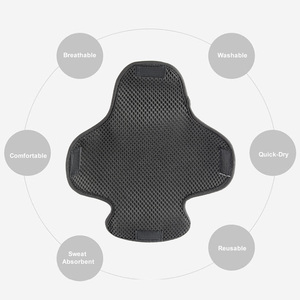 Forro para Casco de Motocicleta, Almohadilla Refrigerante Absorbente de Sudor con Cierre de Velcro, Reutilizable y Lavable, para Casco Protector - Product Image 3