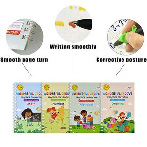 สมุดฝึกเขียนลายเส้นแบบ<span class=keywords><strong>ม</strong></span>ีร่อง ปรับแต่ง<span class=keywords><strong>ภาษา</strong></span>ได้ ใช้ซ้ำได้ สำหรับฝึกคัดลายมือแบบวิเศษ - Product Image 2