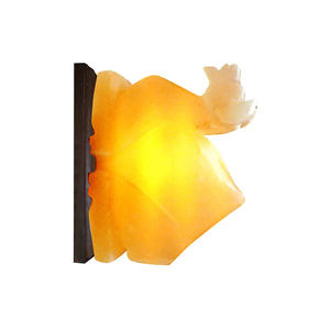 Attrape-rêves floral en sel rose de l'Himalaya, panier sculpté, artisanat naturel, lampe décorative animale, fait main, toucher réel, personnalisé - Product Image 2