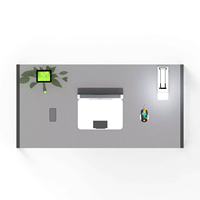 Bureau d'ordinateur pliable pratique bureau debout pliable pour petits espaces Table réglable Pc noir bureau de jeu