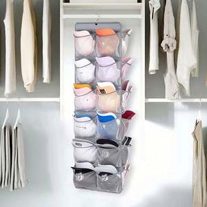 <b>Wardrobe</b> Closet Mesh Storage Hat Hanging Organizer for Hats and Shoes - Product Image 6