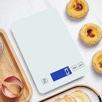 Balance de cuisine numérique intelligente de précision avec plateau en verre trempé - Pesée alimentaire multi-unités précise pour la cuisine domestique et professionnelle