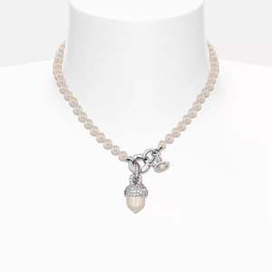 Nuevo Collar de Moda Deportivo con Cuentas Grandes de Aleación de Zirconia, Perla de Saturno y Nuez, Serie Hazelnut, Joyería de Alta Calidad para Mujer - Product Image 4