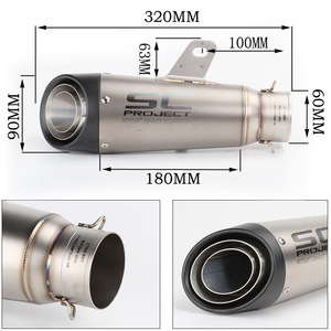 Ống pô xe máy đa năng SC Modified 51mm 60mm 60.5mm 2-3 lớp - Product Image 3