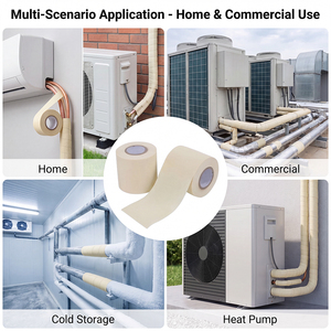 Protección de Tuberías HVAC, Solución de Aislamiento, Cinta para Envolver Líneas de Refrigeración que Ayuda a Reducir la Condensación, Mejora la Eficiencia Energética - Product Image 5